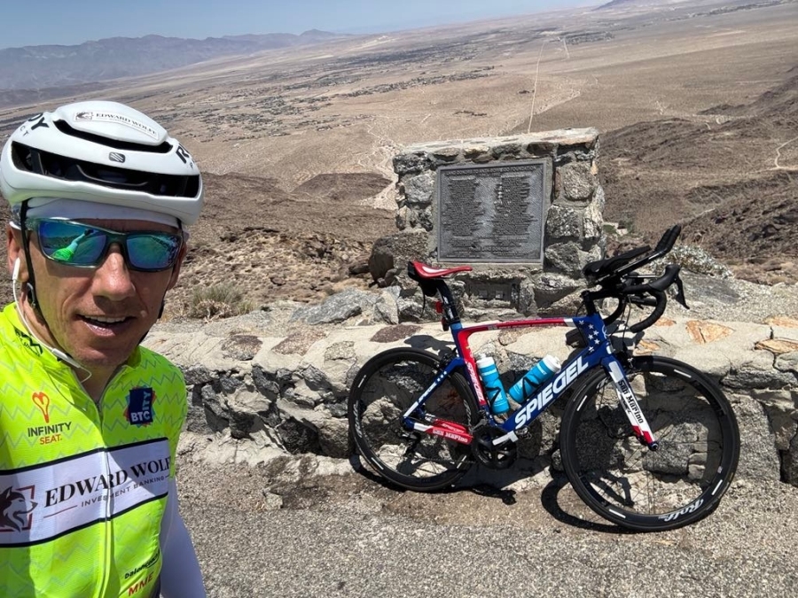 Marko heat acclimatizing in Borrego Springs